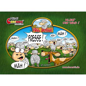 Klebe-Postkarte "Fresse"