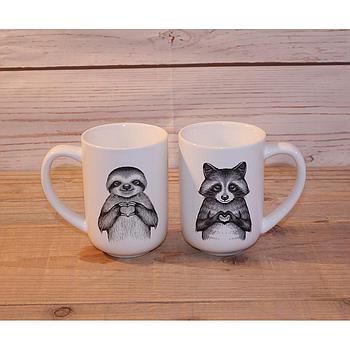 Becher "Pip & Pepe" 0,4 l, Porzellan , H 12,5 cm, Ø 8 cm