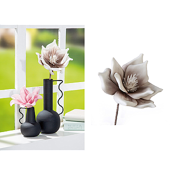 Foam Flower"Lagarto"taupe/weiss 1 Blüte 