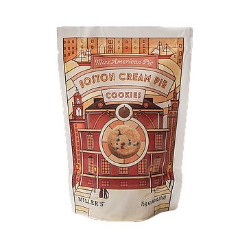 Miller`s ® Miss American Pie Boston Cream Pie Cookies 75 Gramm 